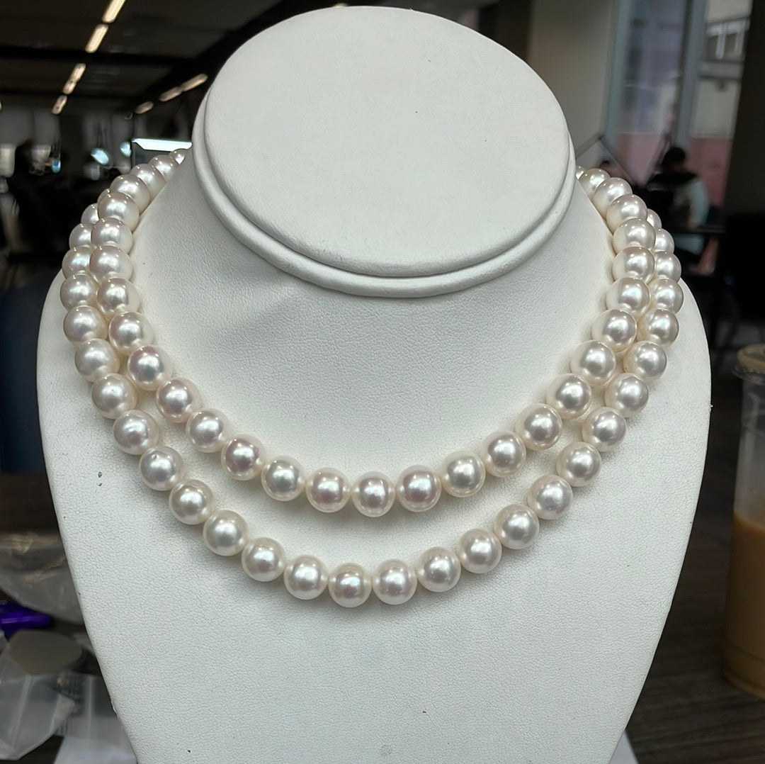 10.5mm Pearls. Very Large and Round.