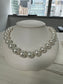 South seat Pearl necklace 14.1 x 16.1 mm lounge, clean, beautiful luster great matches with a 14 karat gold clasp