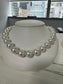 South seat Pearl necklace 14.1 x 16.1 mm lounge, clean, beautiful luster great matches with a 14 karat gold clasp