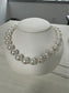 South seat Pearl necklace 14.1 x 16.1 mm lounge, clean, beautiful luster great matches with a 14 karat gold clasp