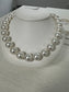 South Sea pearl necklace 15 x 17.1 mm gold Diamond clasp