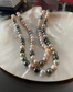 Multi Color Cultured Tahitian South Sea and Chinese Freshwater Pearls 19" and 20" 14k Gold Clasp High Luster Great Colors