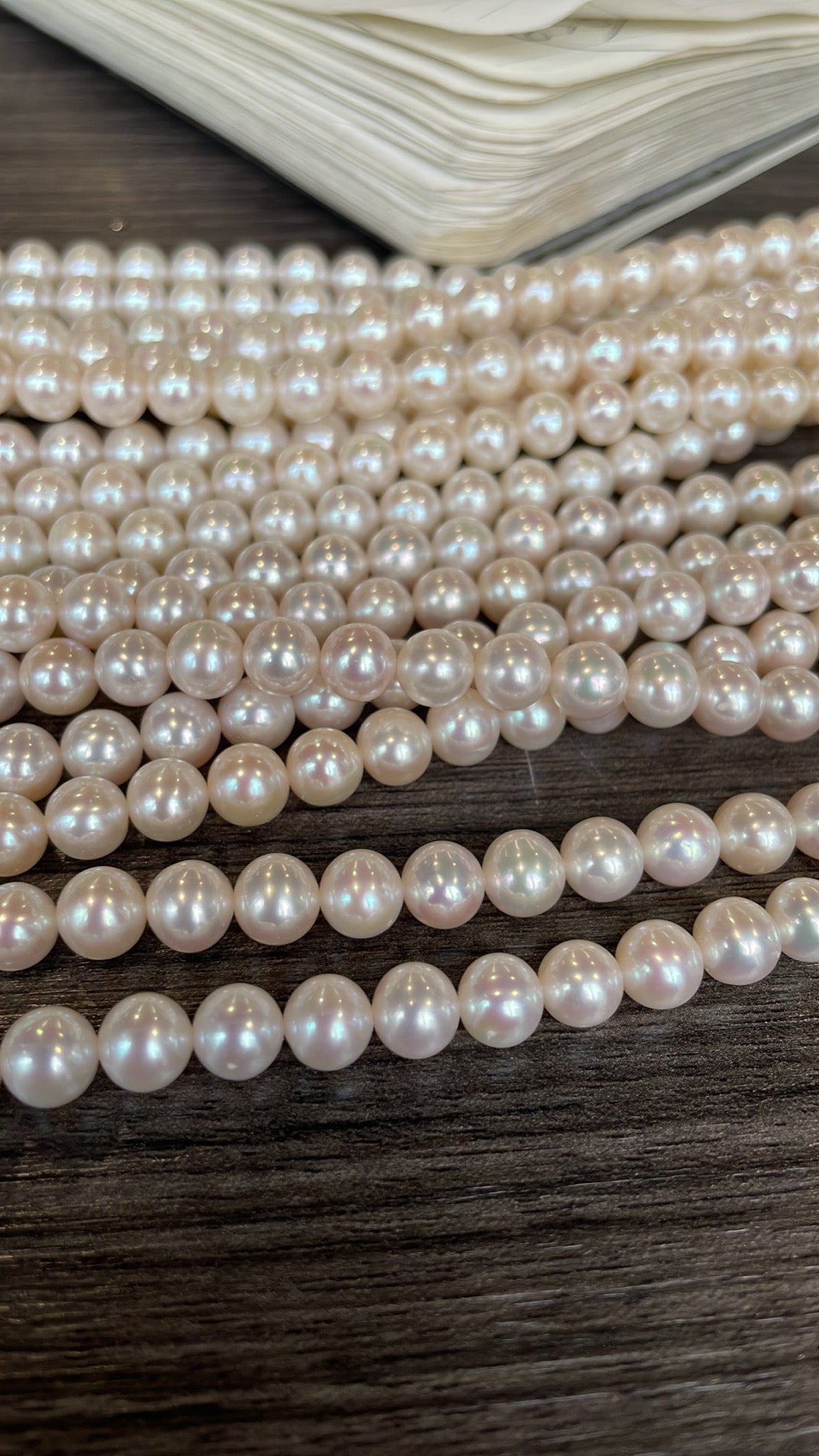 11.5mm Cultured Freshwater Pearl 17” with a Gold Ball Clasp