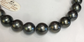 Very Good Quality Tahitian South Sea Peatls 12x 17mm 14k Good ld Clasp Great Luster Great Color