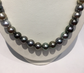 Tahitian South Sea Pearls Multi Color 9x10mm 14k Gold Clasp High Polish