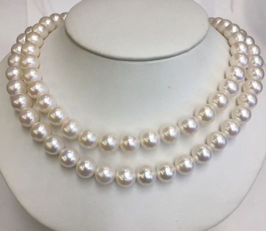 32" Strand od 9.5mm Cultured Freshwater Pearls Very Good Round Luster