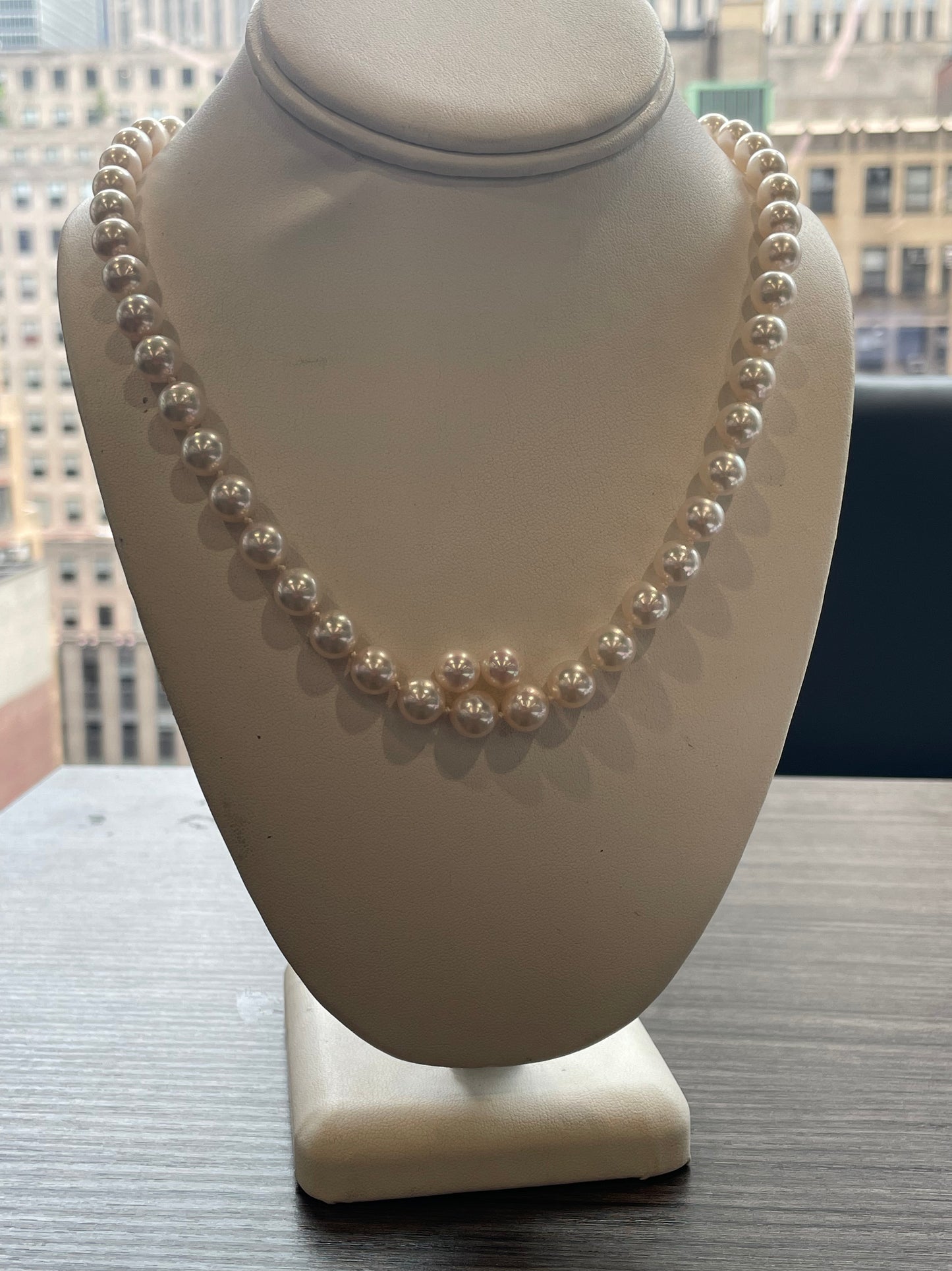 Pearl Set. Necklace and Earrings