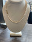 Cultured Pearls 7.5mm. 17 inches with a Gold Ball Clasp